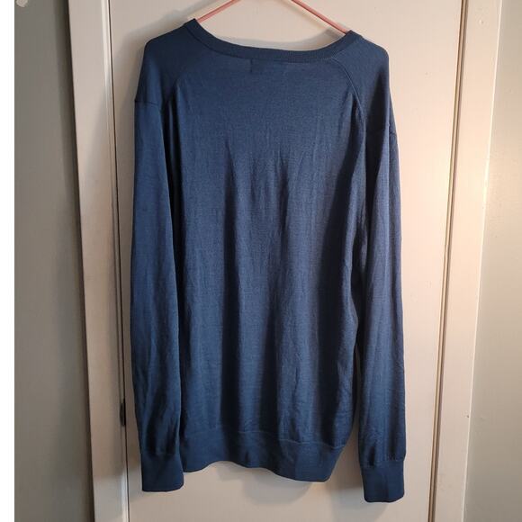 Brooks Brothers XL Italian Merino Wool Sweater VNeck Pullover Old Money Quietlux - Picture 5 of 7